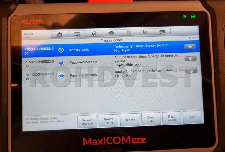 How to fix P0238 Manifold Pressure/Boost Sensor (G31) Signal too High